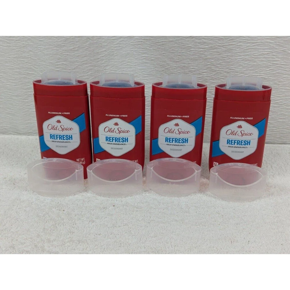 Old Spice - Deodorant - High Endurance Aluminum Free - Refresh Scent - 4 Pack